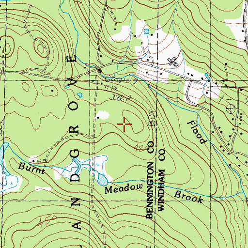 Topographic Map of Nordio Cross Country Ski Area, VT