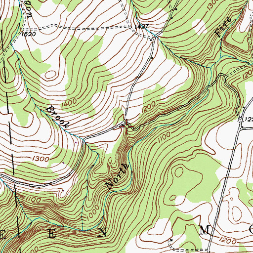 Topographic Map of Gee Cemetery, VT
