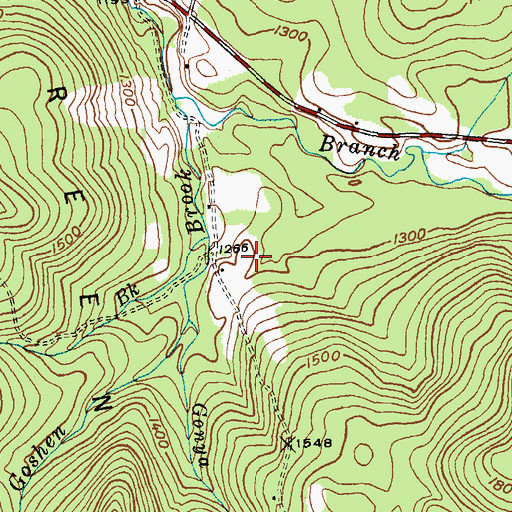 Topographic Map of Silver Towers Camp, VT