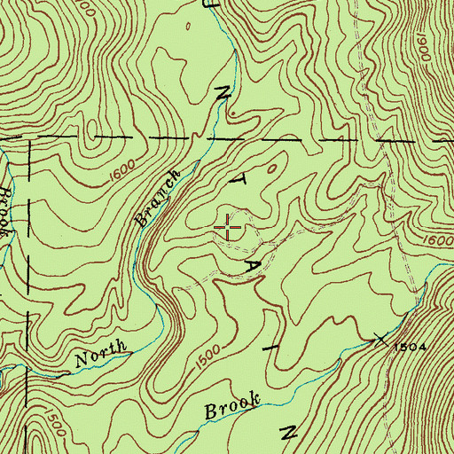 Topographic Map of Moosalamoo Campground, VT