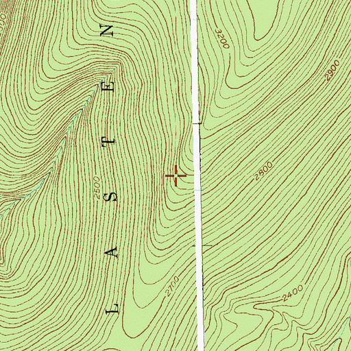 Topographic Map of West Ridge Trail, VT