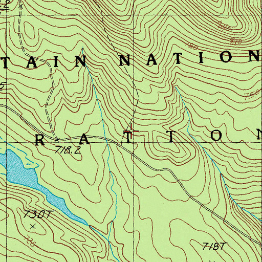 Topographic Map of Webster Shelter, VT