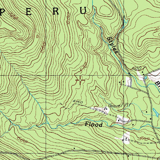 Topographic Map of Wild Wings Winter Sports Area, VT