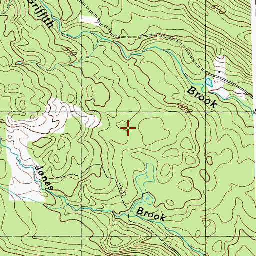 Topographic Map of P.O.R.C. Winter Sports Area (historical), VT