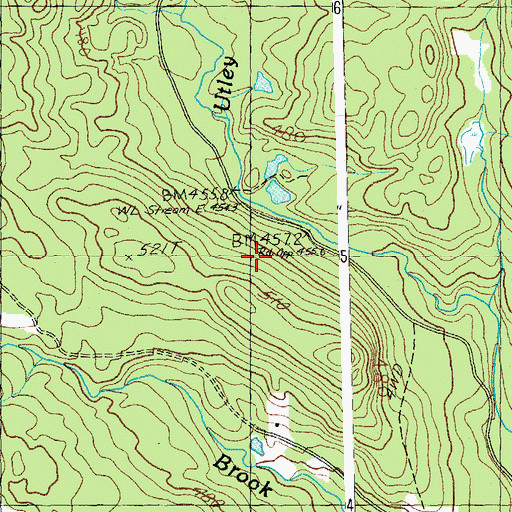 Topographic Map of Little Michigan Trail, VT