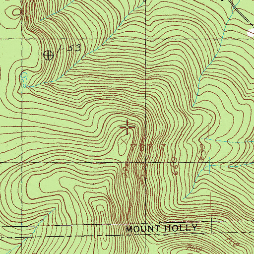 Topographic Map of Russellville, VT