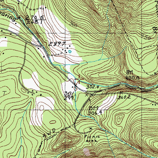 Topographic Map of Bully Brook, VT