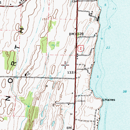 Topographic Map of Grand Isle County, VT