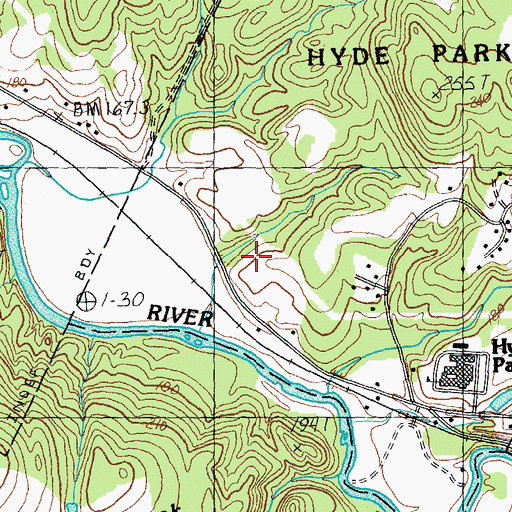 Topographic Map of Lamoille County, VT