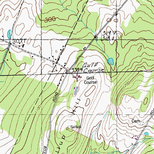 Topographic Map of Barre Country Club, VT
