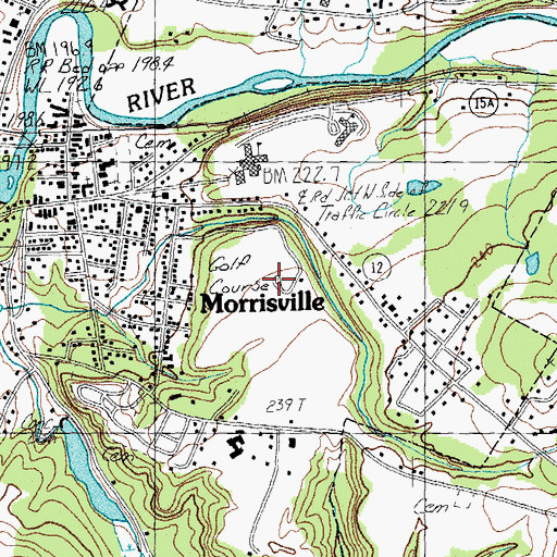 Topographic Map of Copley Country Club, VT