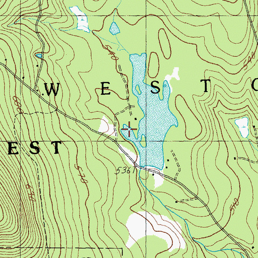 Topographic Map of Wantastiquet Trout Club, VT
