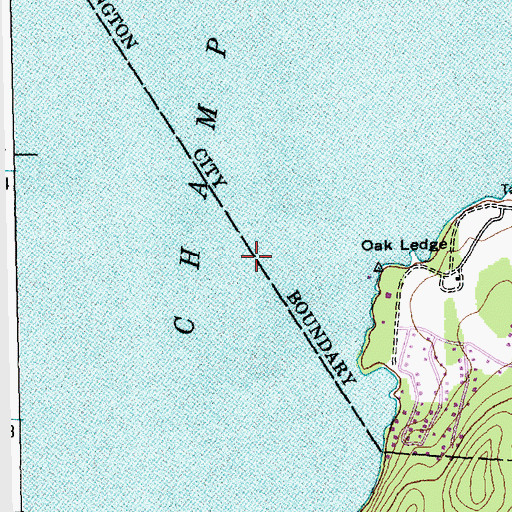 Topographic Map of Proctor Shoal, VT