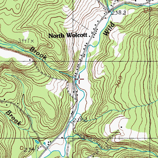 Topographic Map of Baldin Brook, VT