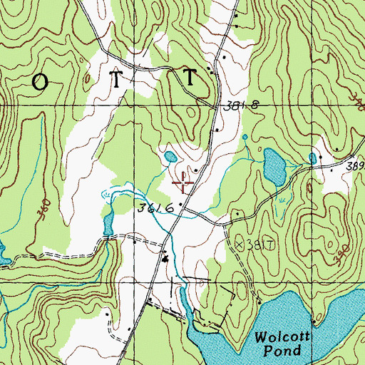 Topographic Map of Hampshire School, VT