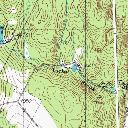Topographic Map of Keeler Brook, VT
