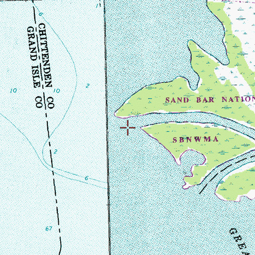 Topographic Map of Lamoille River, VT