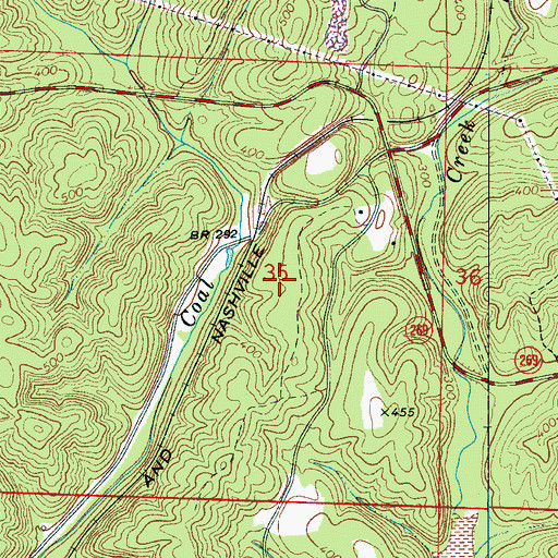 Topographic Map of Praco Mine Number 7, AL