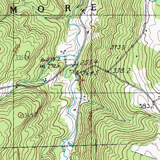 Topographic Map of Pleasant Valley School, VT