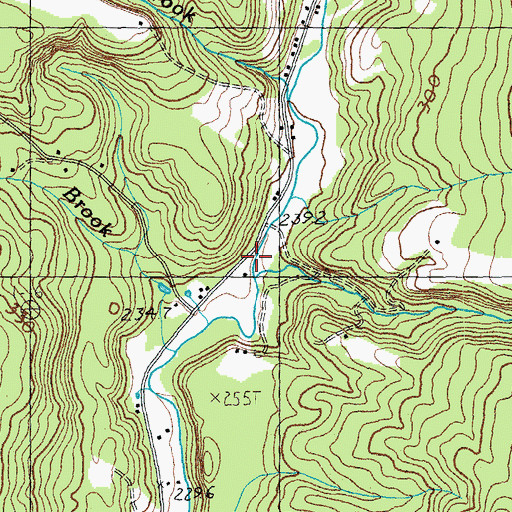 Topographic Map of Tamarack Brook, VT