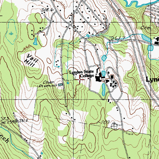 Topographic Map of WWLR-FM (Lyndonville), VT