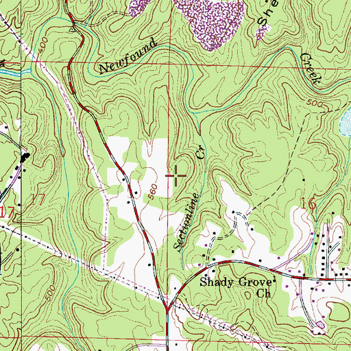 Topographic Map of Cosmo Mine, AL