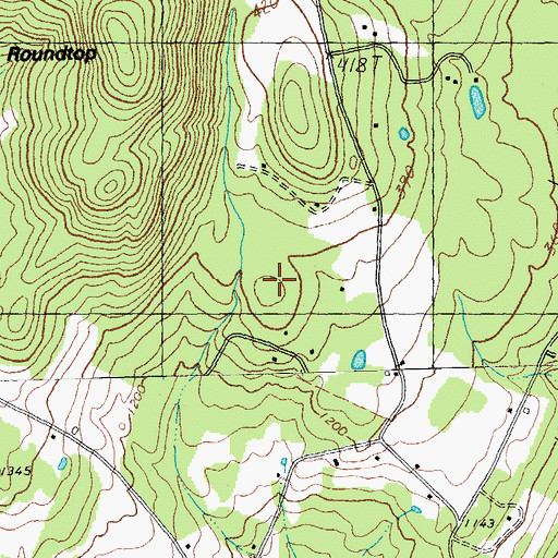 Topographic Map of WVMX-FM (Stowe), VT