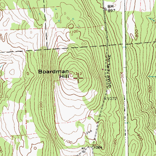 Topographic Map of WRUT-FM (West Rutland), VT