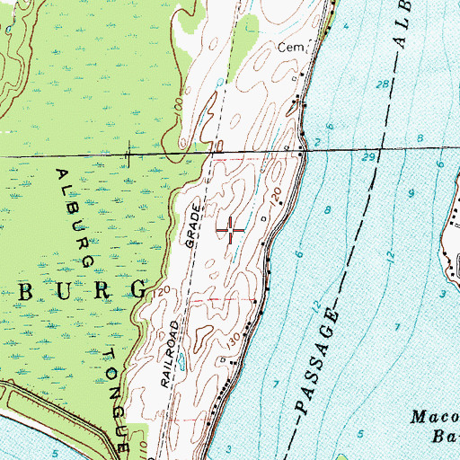 Topographic Map of Northern Lights Airport, VT