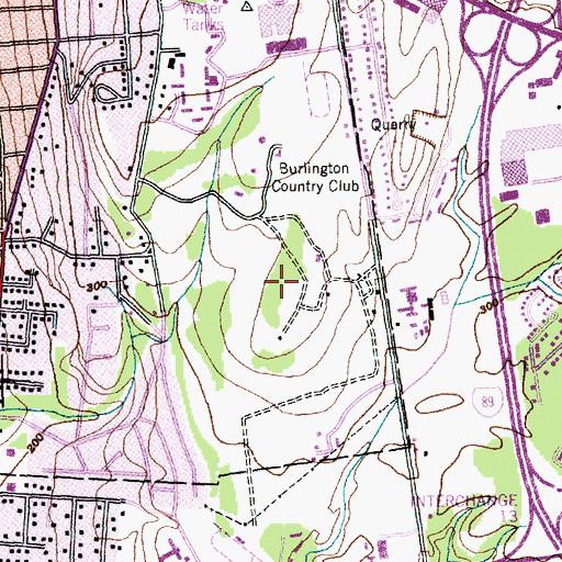 Topographic Map of Fairholt Airport (historical), VT
