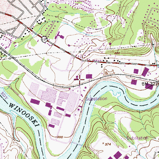 Topographic Map of IBM Heliport, VT