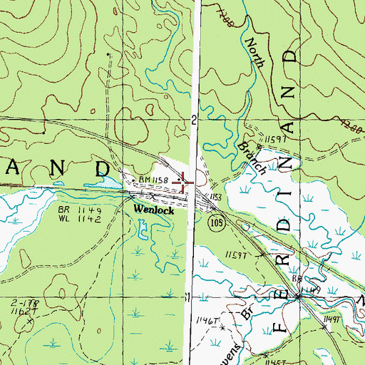 Topographic Map of Wenlock Crossing Heliport, VT