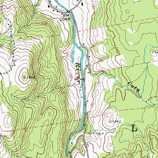 Topographic Map of Maule's Roost Airport, VT