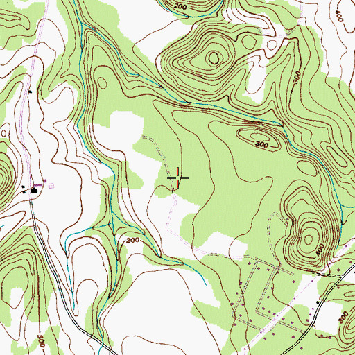 Topographic Map of Shaw Meadow Airport, VT