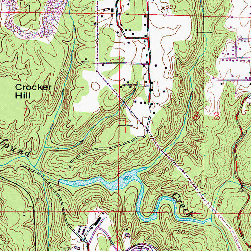 Topographic Map of Banner Shaft Mine, AL