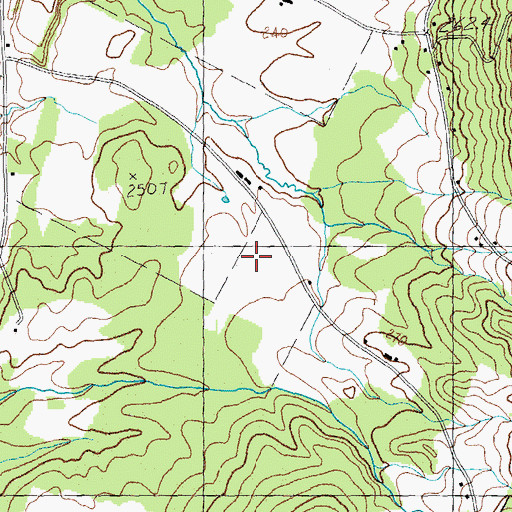 Topographic Map of Perras Field, VT