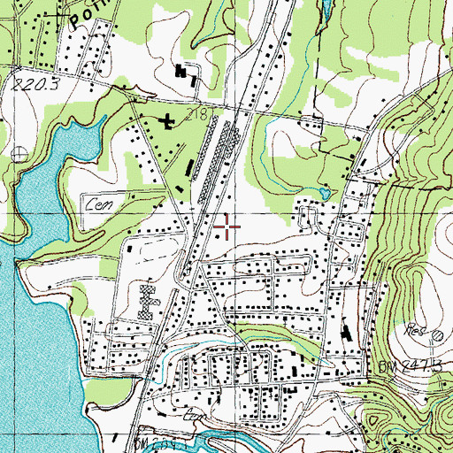 Topographic Map of Newport Armory Heliport, VT