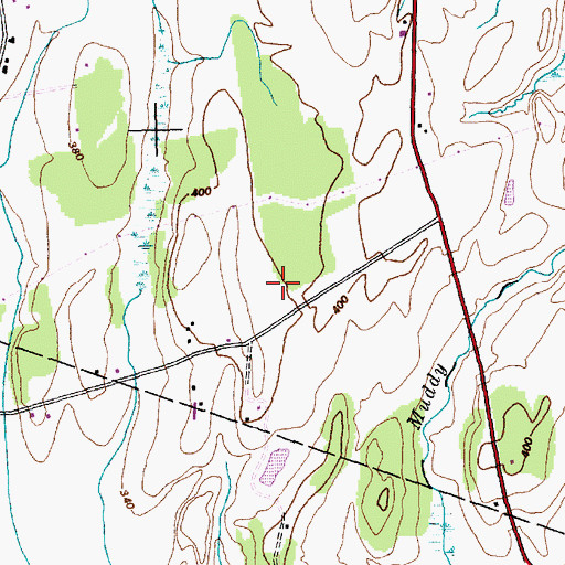 Topographic Map of Sky Acres Airport, VT