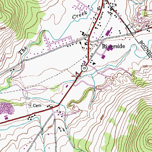 Topographic Map of Villeneuve Heliport, VT