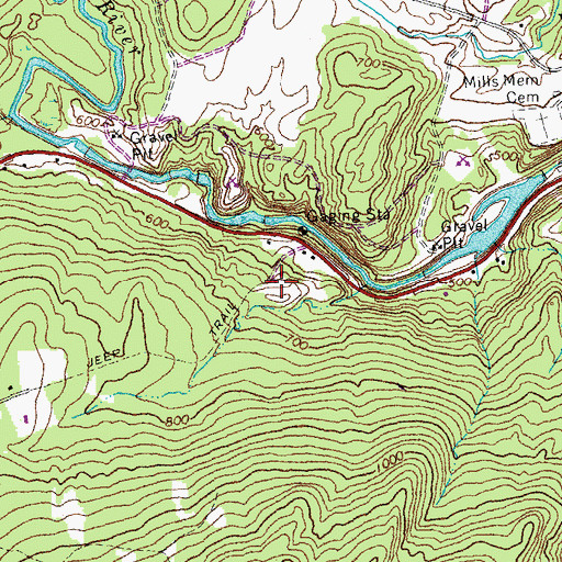 Topographic Map of WYKR-AM (Wells River), VT