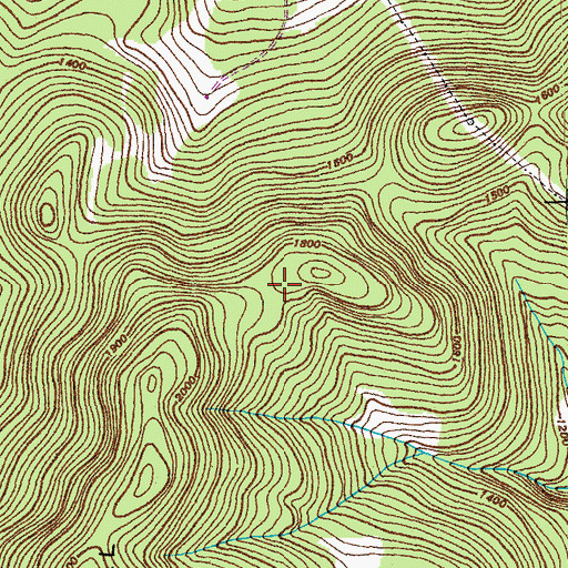 Topographic Map of WGLY-FM (Waterbury), VT