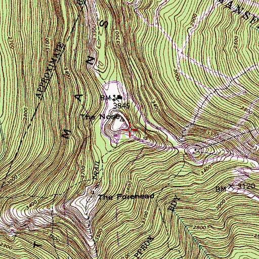 Topographic Map of WETK-TV (Burlington), VT