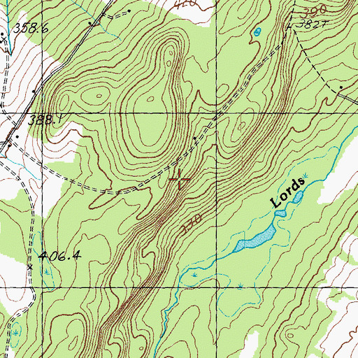 Topographic Map of Town of Albany, VT