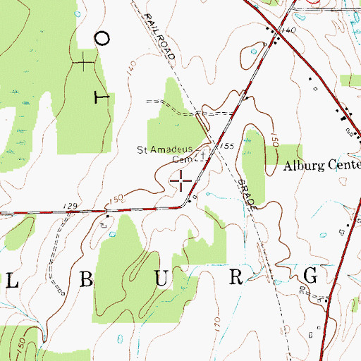 Topographic Map of Town of Alburgh, VT