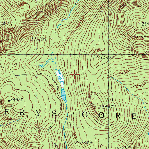 Topographic Map of Avery's Gore, VT