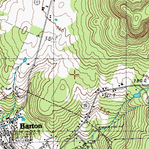 Topographic Map of Town of Barton, VT