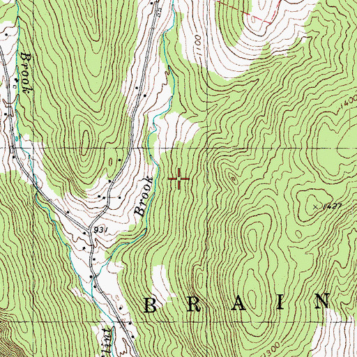 Topographic Map of Town of Braintree, VT