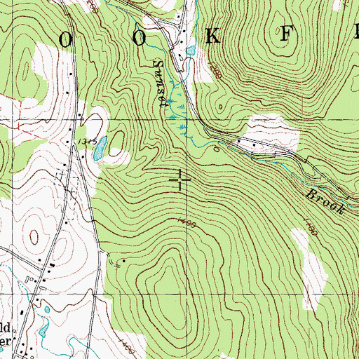 Topographic Map of Town of Brookfield, VT