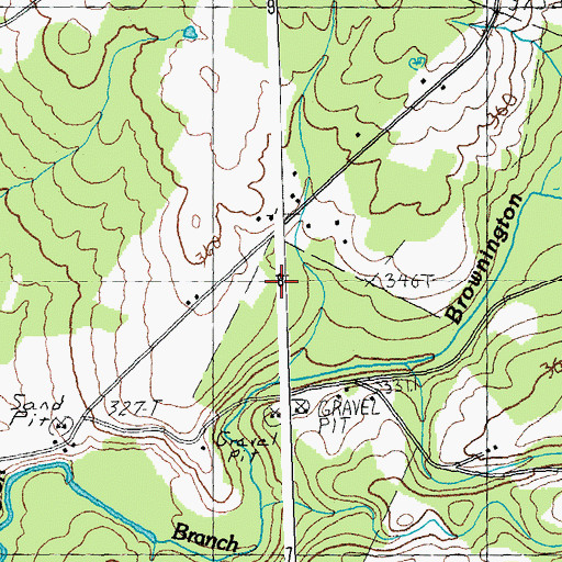 Topographic Map of Town of Brownington, VT