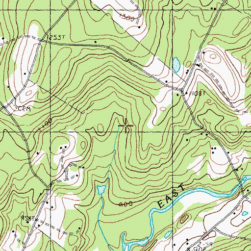 Topographic Map of Town of Burke, VT